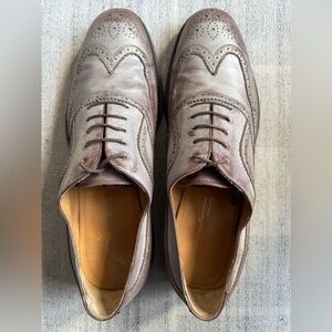 Ferragamo brogues brown/silver 11 EE